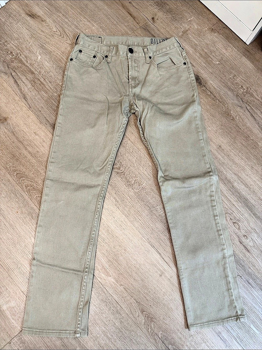 Bullhead Dillon Skinny Men's Beige Cotton Chinos Waist 30